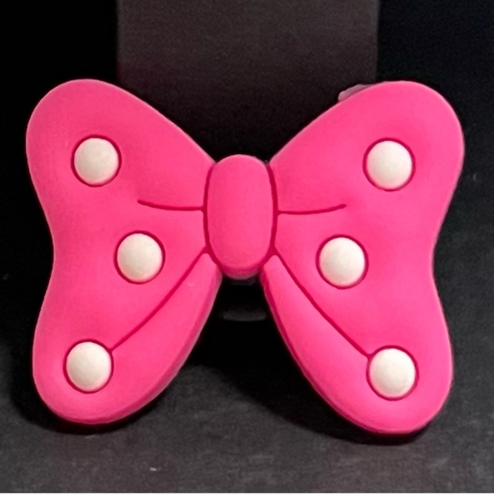 Pink Bow Charm For Crocs New (2 for $5)
